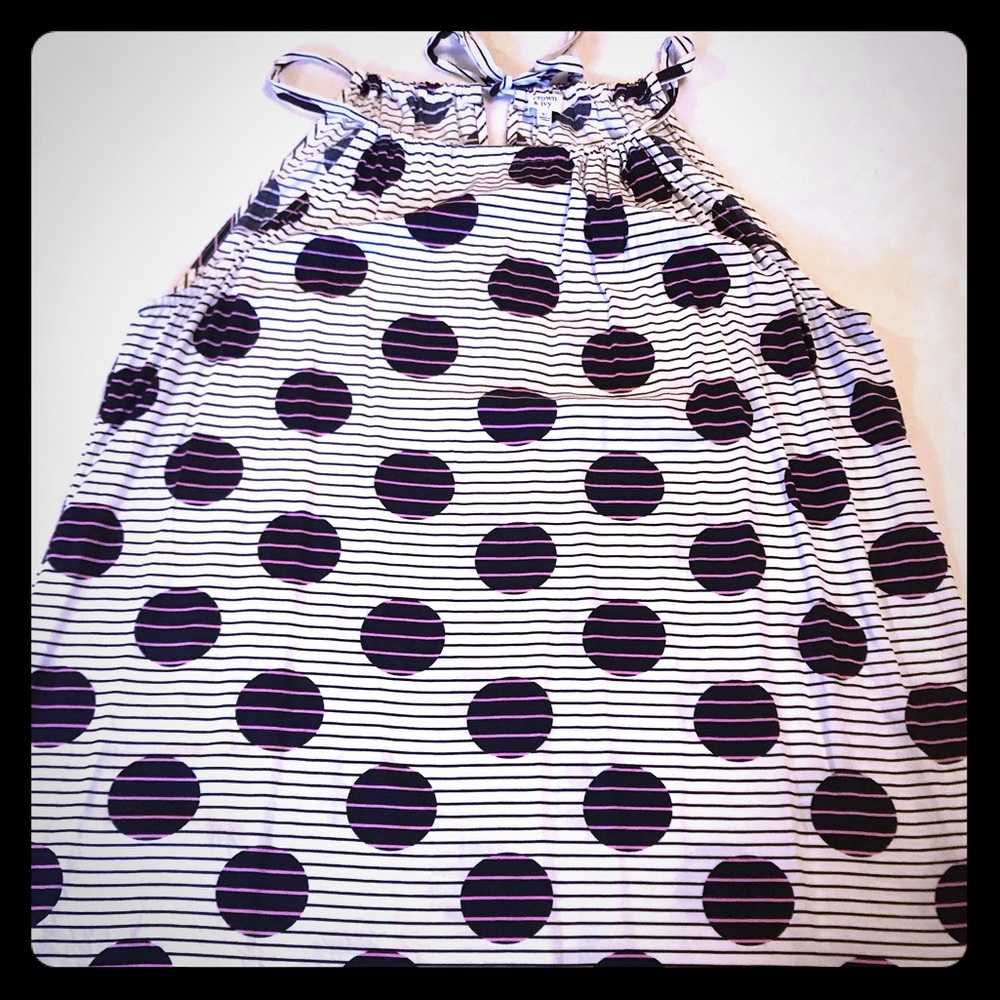 Cute blue, white and pink top.